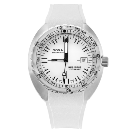 883.10.011.23 | Doxa Sub 1500T Whitepearl Date Automatic 45 mm watch. Buy Online