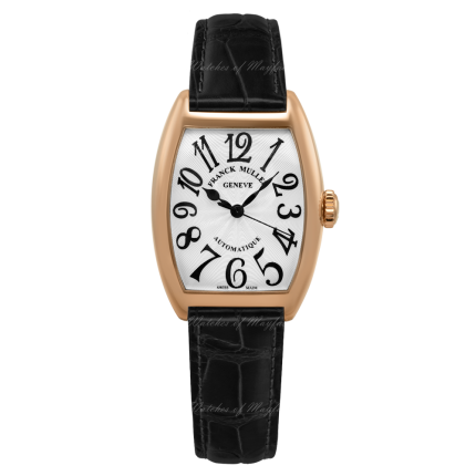 7500 SC AT (FO) 5N WH BLK | Franck Muller Cintree Curvex Ladies Rose Gold Automatic 29 mm watch. Buy Online