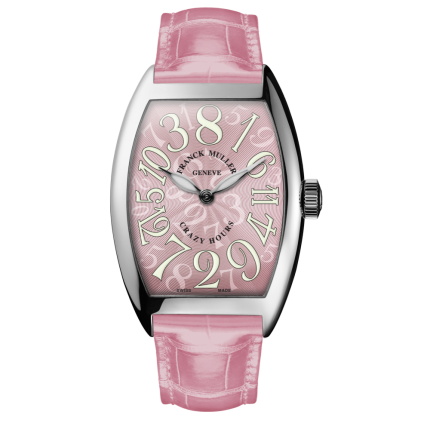 Franck Muller Crazy Hours White Gold 45 x 32 mm 5850 CH-OG-Baby Pink | Watches of Mayfair