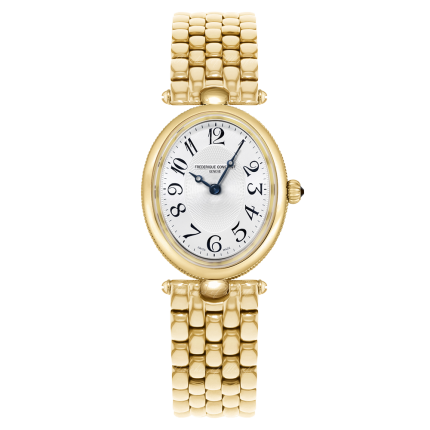 FC-200A2V5B | Frederique Constant Art Deco Yellow Gold & Steel 30 x 25 mm watch. Buy Online