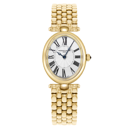 FC-200MPW2V5B | Frederique Constant Classics Art Deco Yellow Gold plated 30 x 25 mm watch. Buy Online