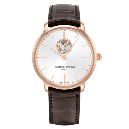 FC-312V4S4 | Frederique Constant Slimline Heart Beat Automatic Steel & Rose Gold 40 mm watch. Buy Online