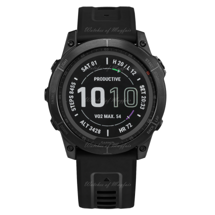 010-02540-21 | Garmin Fenix 7 Sapphire Solar Edition Carbon Grey DLC Titanium 47 mm watch | Buy NNow