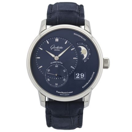 1-90-02-46-32-30 | Glashutte Original PanoMaticLunar Steel 40 mm watch. Buy Online