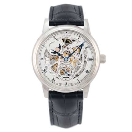 1-49-13-15-04-50 | Glashutte Original Senator Moon Phase Skeletonized Edition watch. Buy Online