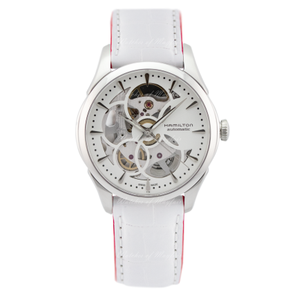 H32405811 | Hamilton Jazzmaster Skeleton Lady Automatic 36mm watch. Buy Online