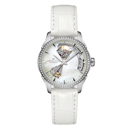 H32205890 | Hamilton Jazzmaster Open Heart Automatic 36 mm watch. Buy Online