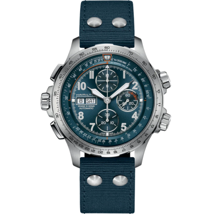 H77906940 | Hamilton Khaki Aviation X-Wind Auto Chrono 45 mm watch. Buy Online