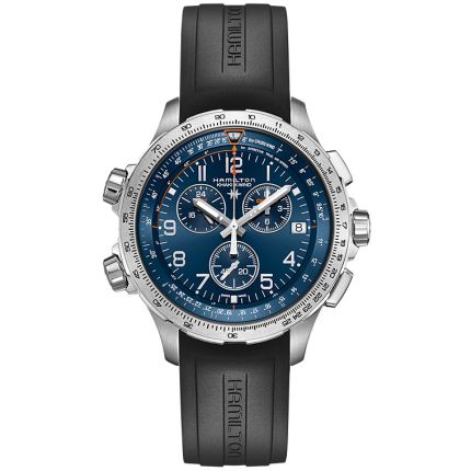 H77922341 | Hamilton Khaki Aviation X-Wind GMT Chrono Quartz 46 mm watch. Buy Online