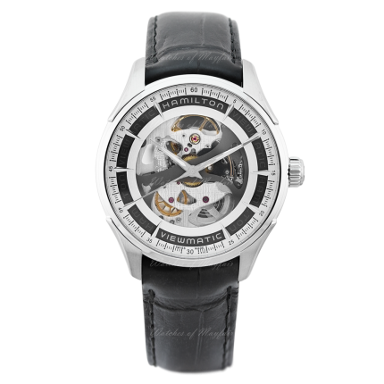 H42555751 | Hamilton Jazzmaster Skeleton Gent Automatic 40mm watch. Buy Online