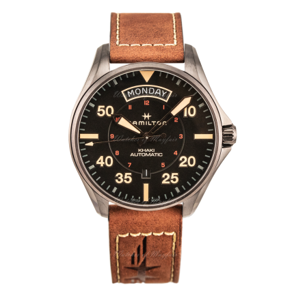 H64605531 | Hamilton Khaki Aviation Day Date Automatic 42mm watch. Buy Online