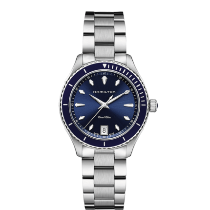 H37451141 | Hamilton Jazzmaster Seaview Quartz 37mm watch. Buy Online