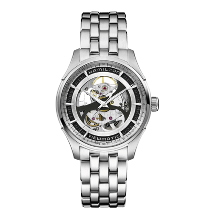 H42555151 | Hamilton Jazzmaster Viewmatic Skeleton Gent Automatic 40mm watch. Buy Online