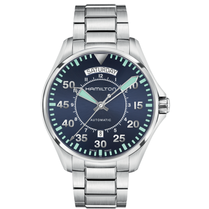 H64615145 | Hamilton Khaki Aviation Day Date Automatic 42mm watch. Buy Online