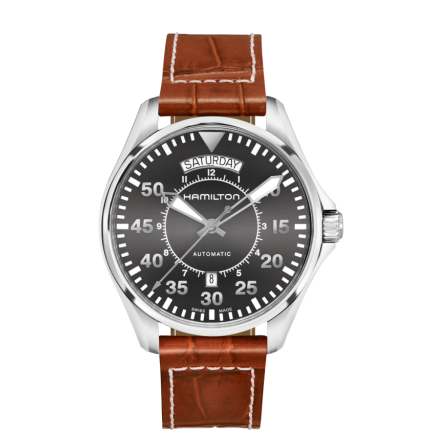 H64615585 | Hamilton Khaki Aviation Day Date Automatic 42mm watch. Buy Online