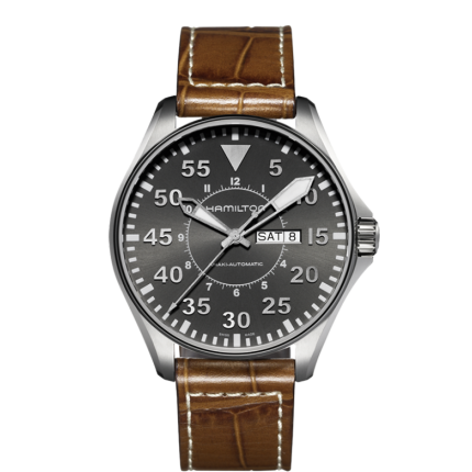 H64715885 | Hamilton Khaki Aviation Day Date Automatic 46mm watch. Buy Online