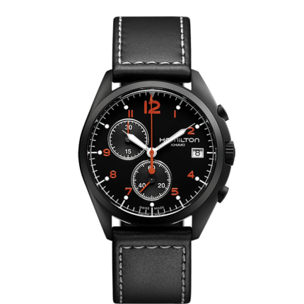 H76582733 | Hamilton Khaki aviation Pioneer Chrono Quartz 41mm watch. Buy Online