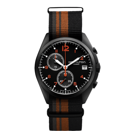 H76582933 | Hamilton Khaki aviation Pioneer Chrono Quartz 41mm watch. Buy Online