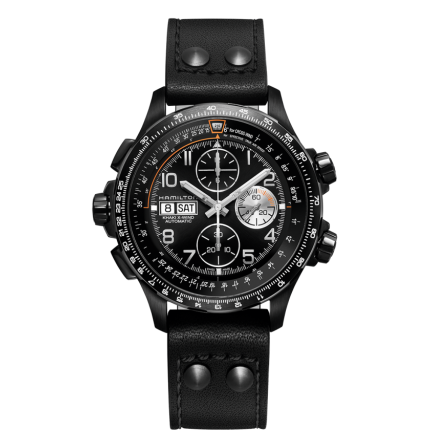 H77736733 |  Hamilton Khaki Aviation X-Wind Auto Chrono 45mm watch. Buy Online