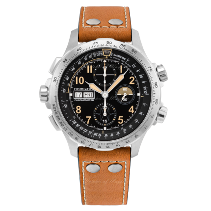 H77796535 | Hamilton Khaki Aviation X-Wind Day Date Auto Chrono 45mm watch. Buy Online