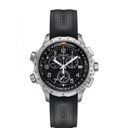 H77912335 | Hamilton Khaki Aviation X-Wind GMT Chrono Quartz 46mm watch. Buy Online