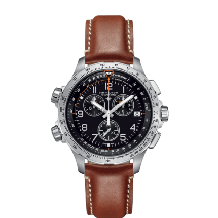 H77912535 | Hamilton Khaki Aviation X-Wind GMT Chrono Quartz 46mm watch. Buy Online