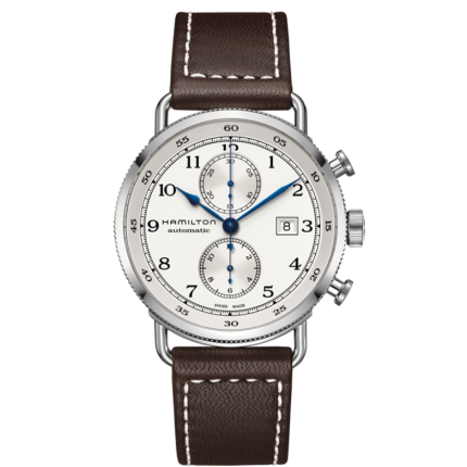 H77706553 | Hamilton Khaki Navy Pioneer Auto Chrono 44mm watch. Buy Online