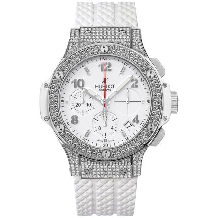 342.SE.230.RW.174 | Hublot Big Bang Steel White Pave 41 mm watch. Buy Online