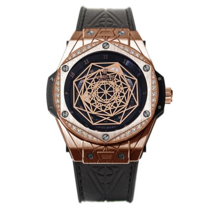 465.OS.1118.VR.1204.MXM17 | Hublot Sang Bleu King Gold Diamonds 39 mm watch. Buy Online