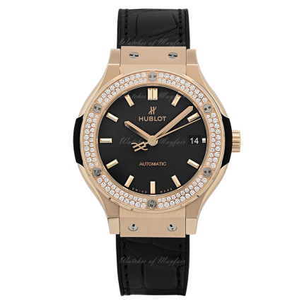 565.OX.1181.LR.1104 | Hublot Classic Fusion King Gold Diamonds 38 mm watch. Buy Online