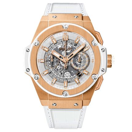 701.OE.0128.GR | Hublot King Power Gold White 48 mm watch. Buy Online