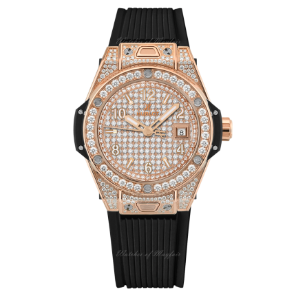 485.OX.9000.RX.1604 | Hublot Big Bang One Click King Gold Full Pave 33 mm watch. Buy Online