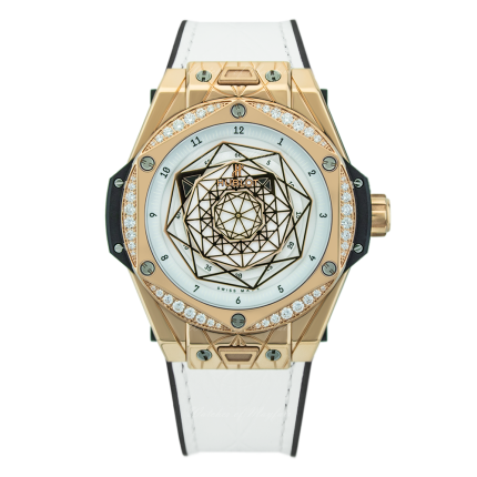 465.OS.2028.VR.1204.MXM19 | Hublot Big Bang One Click Sang Bleu King Gold White Diamonds 39 mm watch. Buy Online