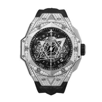 418.NX.1107.RX.1604.MXM20 | Hublot Big Bang Sang Bleu II Titanium Pave 45mm watch. Buy Online