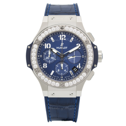 341.SX.7170.LR.1204 | Hublot Big Bang Steel Blue Diamonds 41 mm watch. Buy Online