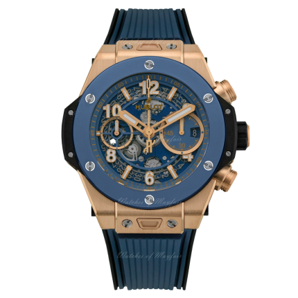 441.OL.5181.RX | Hublot Big Bang Unico King Gold Blue Ceramic 42 mm watch. Buy Online