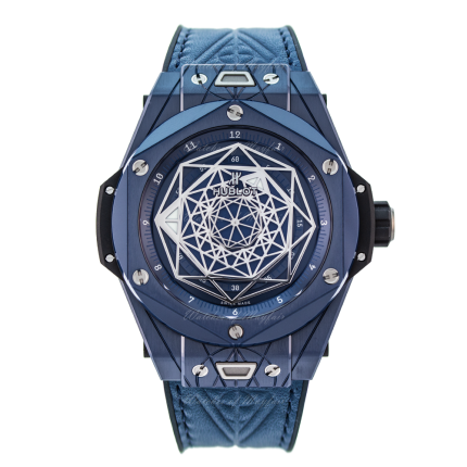 415.EX.7179.VR.MXM19 | Hublot Big Bang Unico Sang Bleu Ceramic Blue 45 mm watch. Buy Online