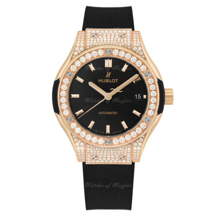 565.OX.1480.RX.1604 | Hublot Classic Fusion Gold Diamonds Automatic 38 mm watch. Buy Online