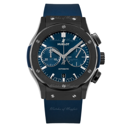 521.CM.7170.RX | Hublot Classic Fusion Ceramic Blue Chronograph 45 mm watch. Buy Online