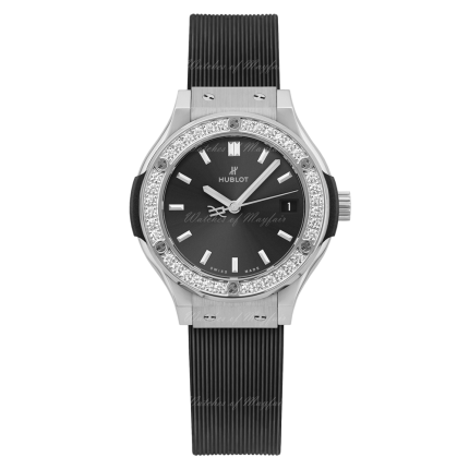 591.NX.7070.RX.1204 | Hublot Classic Fusion Racing Grey Titanium Diamonds 29 mm watch. Buy Online