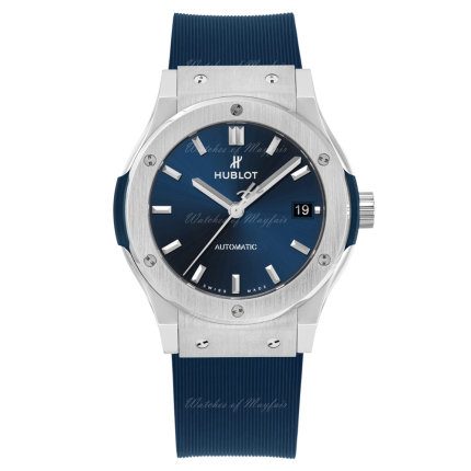 565.NX.7170.RX | Hublot Classic Fusion Titanium Blue 38 mm watch. Buy Online