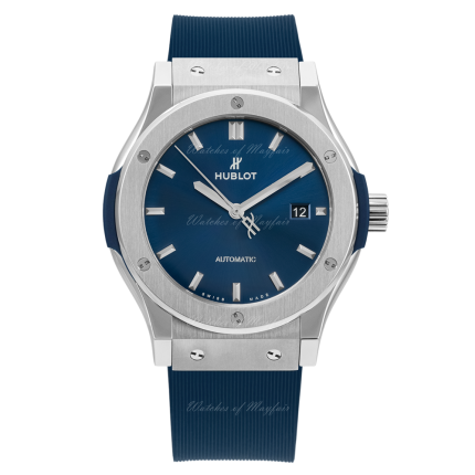 542.NX.7170.RX | Hublot Classic Fusion Titanium Blue 42 mm watch. Buy Online