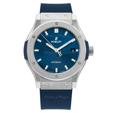 511.NX.7170.RX | Hublot Classic Fusion Titanium Blue 45 mm watch. Buy Online