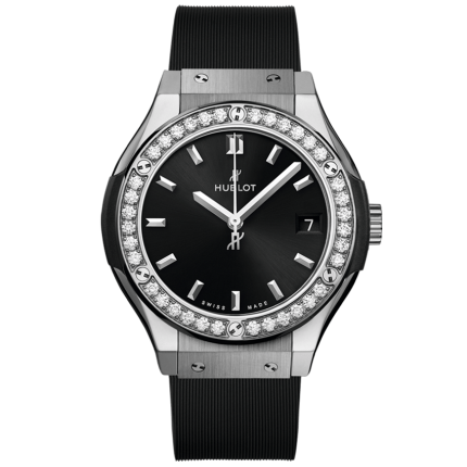 581.NX.1470.RX.1104 | Hublot Classic Fusion Titanium Diamonds 33 mm watch. Buy Online