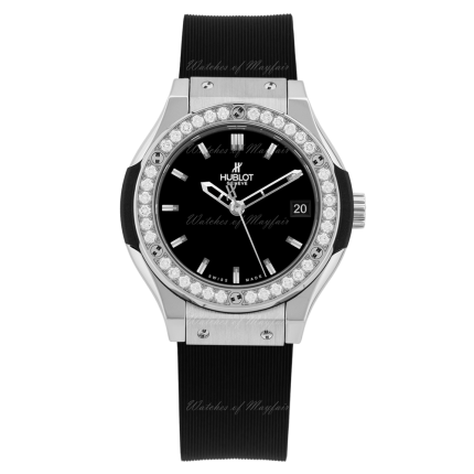 581.NX.1170.RX.1104 | Hublot Classic Fusion Titanium Diamonds Quartz 33 mm watch. Buy Online