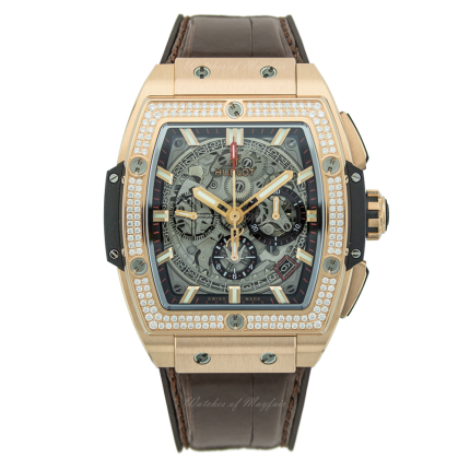 641.OX.0183.LR.1104 | Hublot Spirit of Big Bang King Gold Diamonds 42 mm watch. Buy Online