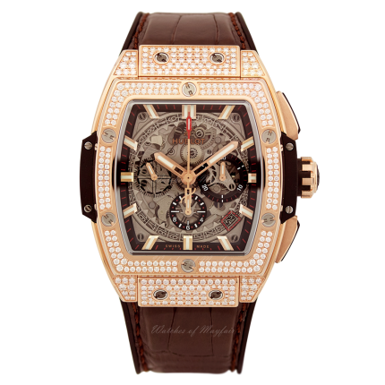 641.OX.0183.LR.1704 | Hublot Spirit of Big Bang King Gold Pave 42 mm watch. Buy Online