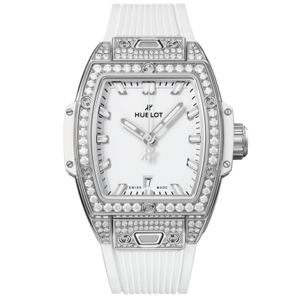 682.SE.2010.RW.1604 | Hublot Spirit of Big Bang Steel White Pave 32 mm watch. Buy Online