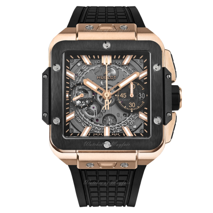 821.OM.0180.RX | Hublot Square Bang Unico King Gold Ceramic 42 mm watch. Buy Online