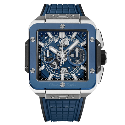 821.NL.5170.RX | Hublot Square Bang Unico Titanium Blue Ceramic 42 mm watch. Buy Online